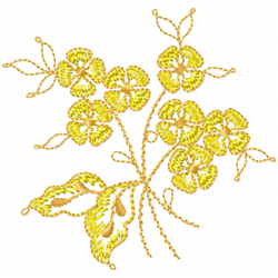 Flowers And Tree Embroidery Design 11 Flowers And Tree Embroidery Design 11